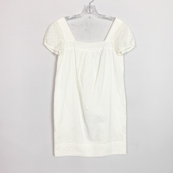 Vince Dresses & Skirts - Vince | eyelet cap sleeve mini dress white size 2
